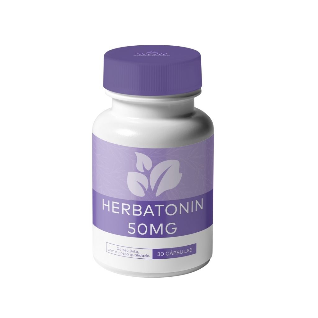 Herbatonin 50mg - Cápsulas que regulam o hormônio do sono com padronização em 1% de fitomelatonina